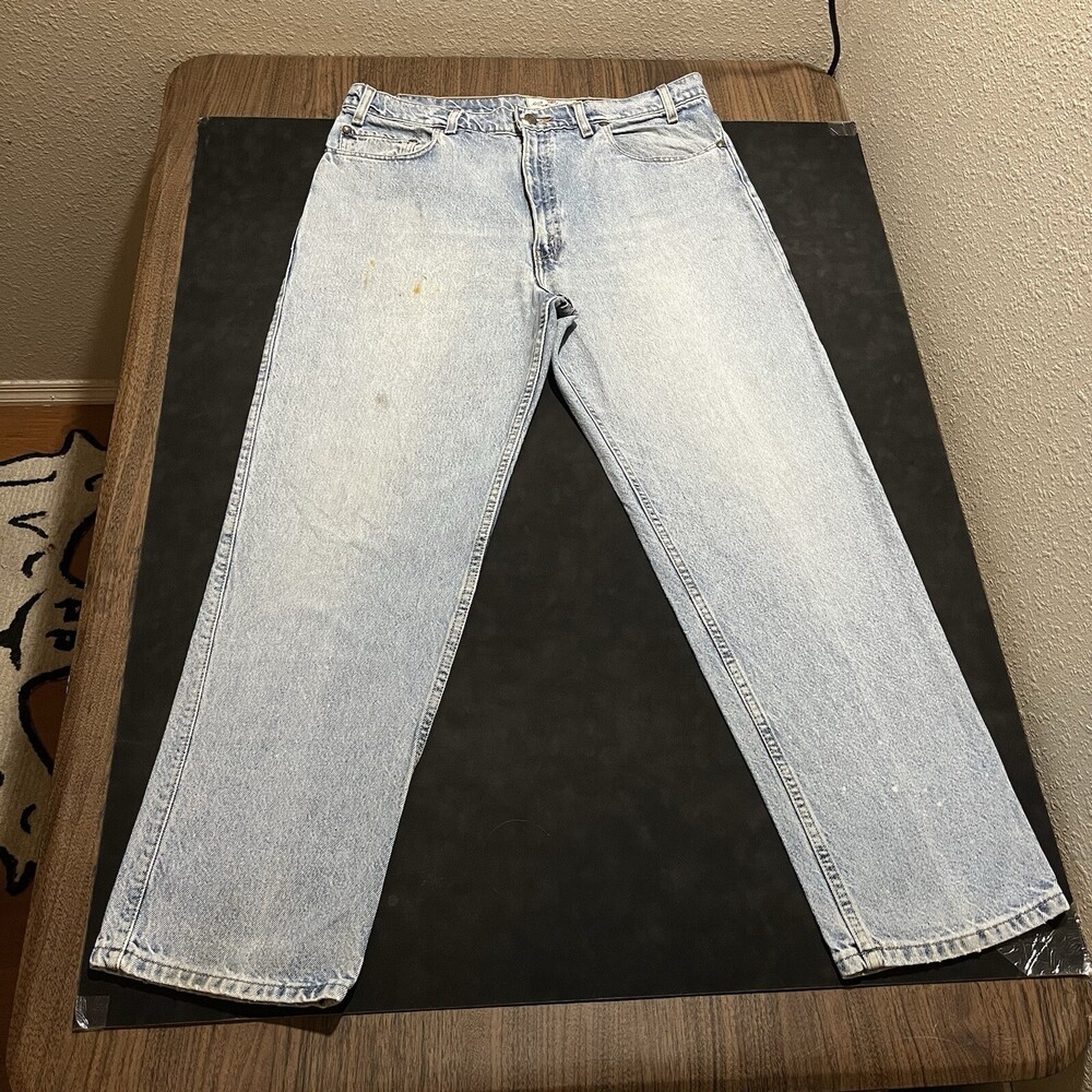 Levis Orange Tab Jeans Vintage USA Made 36x30 Denim Straight Leg Relaxed 1990s